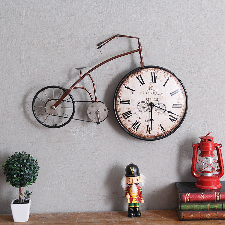 Vintage Creative Bike Wall Clock