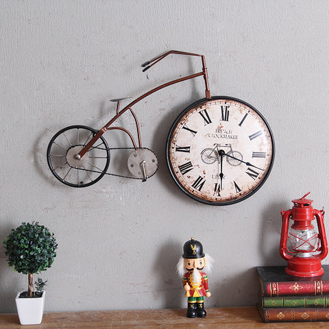 Vintage Creative Bike Wall Clock