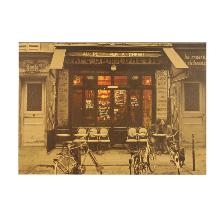 Lovers Nostalgia Kraft Paper Wall Poster