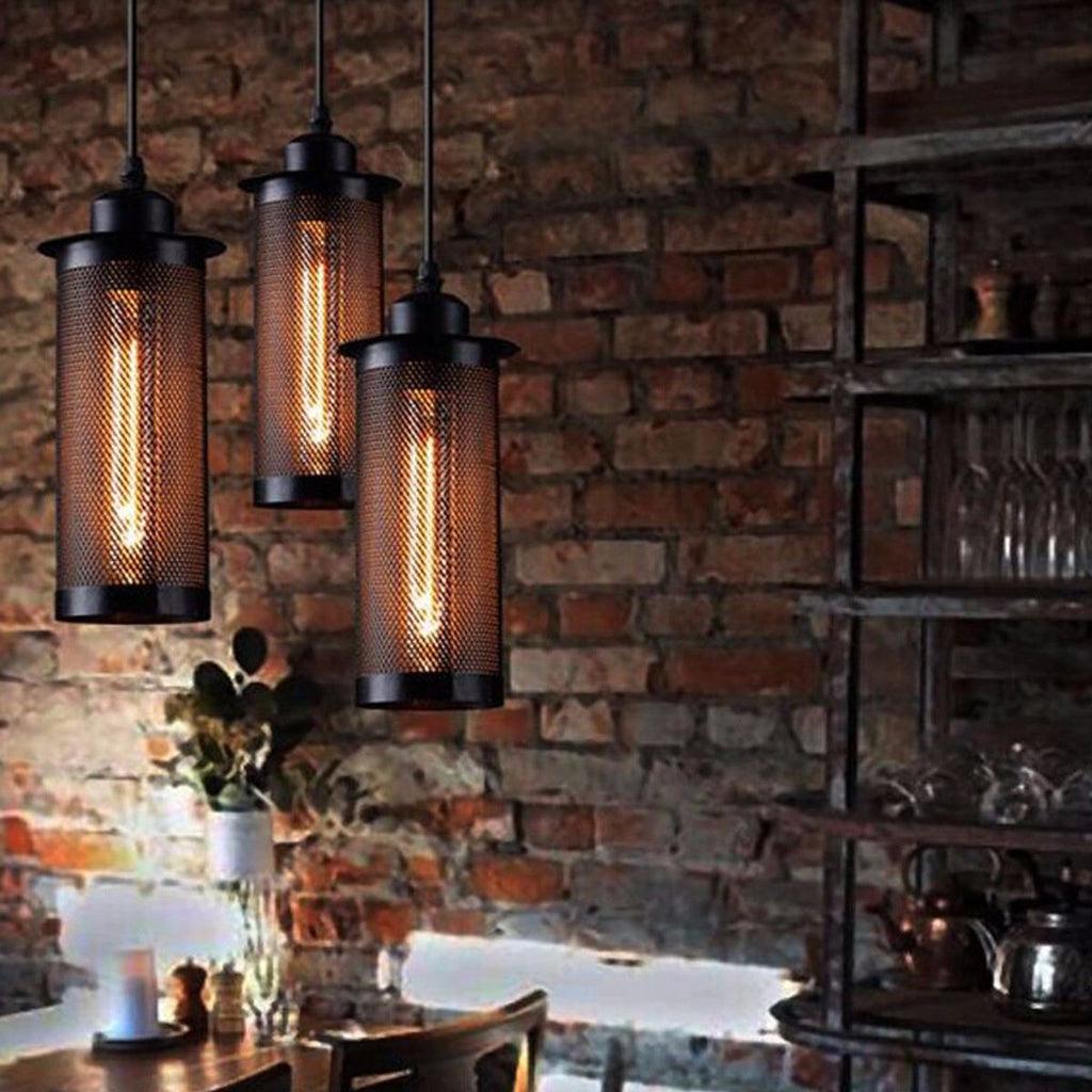 Metal Mesh Hanging Pendant Lamp