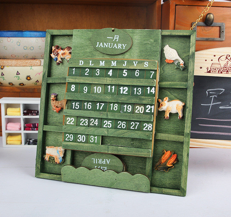 Vintage DIY Wood Calendar