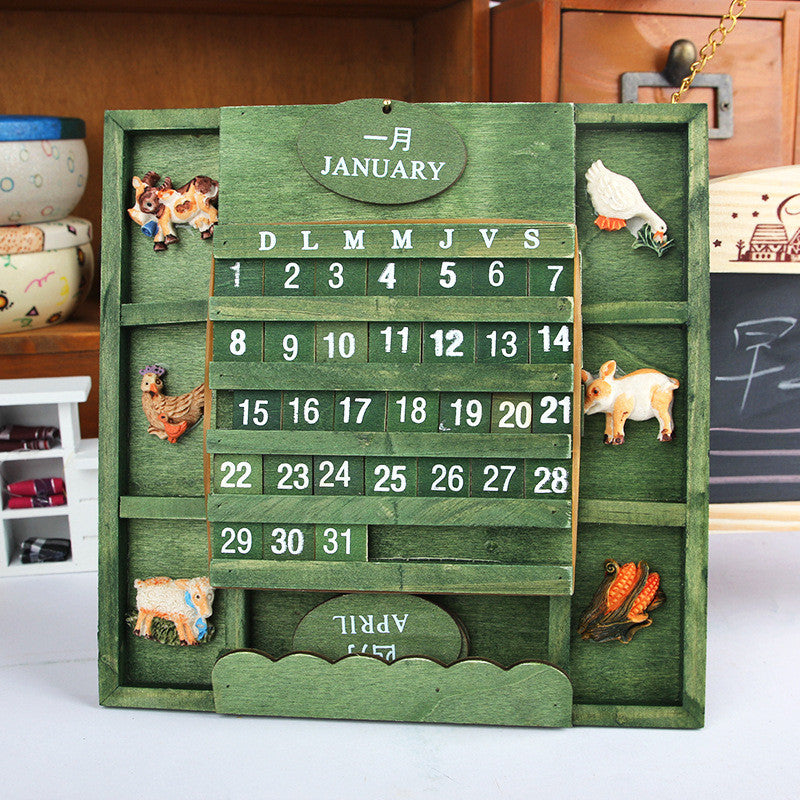Vintage DIY Wood Calendar